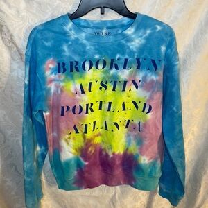 NWT Awake tie-dye sweatshirt L Brooklyn Austin Portland Atlanta